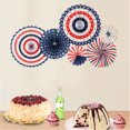 thumbnail image 4 of Cheers.US Wall Decoration Set/6 Pcs, Garlands Paper Fan Flower Tissue Pom Poms Decoration Hanging Decor, Birthday Party Baby Shower Wedding Events Decor | Creative Art Design Pattern, 4 of 7