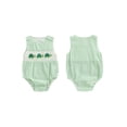 thumbnail image 2 of BemeyourBBs Newbor Baby Boy Summer Outfit Animal Overalls Octopus Turtle Smocked Romper One Piece Sleeveless Stripes Gingham Plaid Bodysuit Cute Infant Clothes, 2 of 9