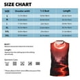 thumbnail image 4 of Disketp Red Moon Lava Sleeveless Tshirts for Men, Muscle Shirts for Men Dry Fit Tank Top-X-Large, 4 of 5
