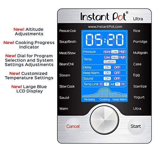 Instant Pot Ultra 8 Quart 10-in-1 Multi-Use Programmable Pressure