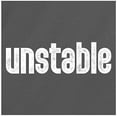 thumbnail image 2 of RedBarn Unstable Novelty Humor Funny Sarcastic Classic Tees Mens Graphic T Shirts, 2 of 3