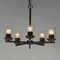 thumbnail image 3 of 10205CLBK Maxim Lighting Corona - 5 Light Chandelier-Black Finish    -Traditional Installation, 3 of 5