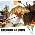 thumbnail image 6 of THKFISH Fishing Floats Balsa Wood Slip Bobbers, Fishing Bobbers Stick Slip Bobber for Fishing Crappie Bluegill Trout Bass Panfish Catfish Walleye 5PCS, 6 of 7
