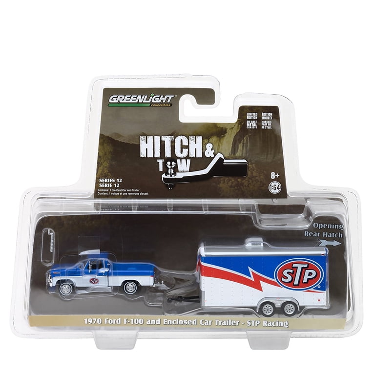 GreenLight 1:64 Hitch & Tow Series 12 1970 Ford F-100 and Enclosed