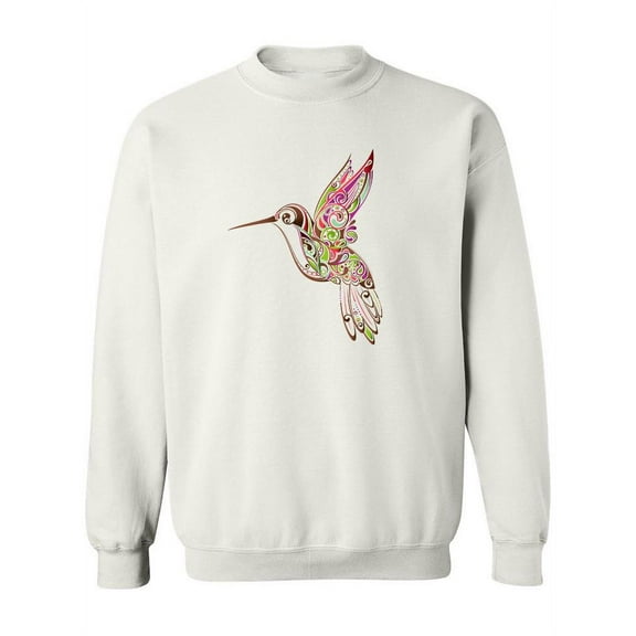 Ethnic Hummingbird Sweatshirt Women -Image by Shutterstock, Female Large