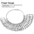 thumbnail image 4 of Finger Gauge, Metal Ring Sizer Jewelry Size Measure Tool Measuring Stick for Measure for Ring for Wedding Rings for Class Rings(ring), 4 of 4