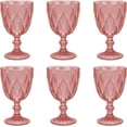 thumbnail image 1 of Juego de 6 Copas de Vidrio de Vidrio 240 ml, Rosa, 1 of 5