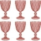 thumbnail image 1 of Juego de 6 Copas de Vidrio de Vidrio 240 ml, Rosa, 1 of 5