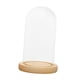 thumbnail image 5 of Soporte de cúpula transparente con base de madera, pieza decorativa resistente para decoración del hogar. Estilo D, 5 of 9