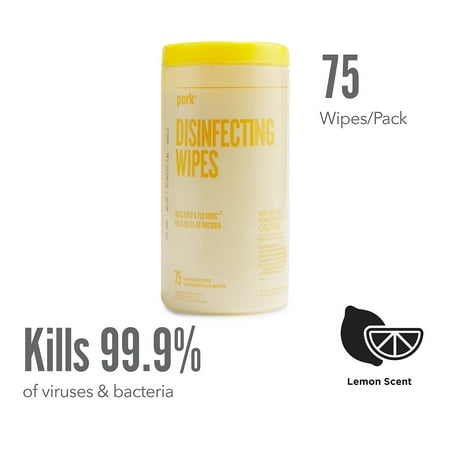 Perk Disinfecting Wipes Lemon 75 Wipes (PK56665)
