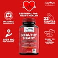 thumbnail image 5 of Grow Vitamin Heart Support Supplement for Cardiovascular Health, Blood Pressure, Cholesterol, Natural Artery Cleanse, 5 of 8