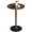 Rustic Brown, variant on CRXX Height Adjustable Round Pub Table 360° Swivel Counter Bar Tables Bistro Tall Cocktail MDF Top, Black