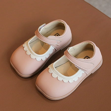 

Cathalem Heel Booties for Girls Summer And Autumn Girls Boots Cute Flat Solid Color Lace Hook Loop Casual Kids Size 3 Snow Boots Pink 21