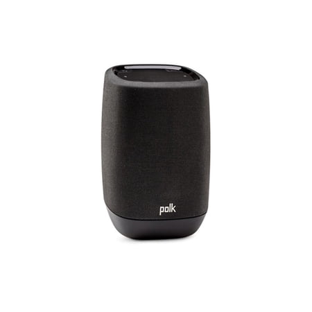 Polk Audio Assist Smart Bluetooth Speaker - Midnight Black, Voice Controlled, Google Assistant and Chromecast Built-in, Far-Field Microphone Array