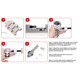 thumbnail image 5 of Herramientas Multifuncionales Para Relojes, Herramienta De Reparación De Relojes, Herramientas Para Quitar Correas De Reloj, 3 Pines Adicionales matsuzay HA025519-02, 5 of 7