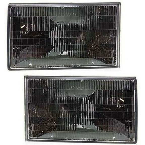 Garage-Pro Driver and Passenger Side Headlight for Lincoln Town Car 1990-1994 Halogen With bulb(s) Replaces# FOVY13008B FOVY13008A