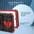 thumbnail image 6 of For Samsung A24 4G Case with Belt Clip Holster, Heavy Duty Military Grade Drop Protective, 360° Rotating Kickstand Shockproof TPU Shell Durable Rugged Cover For Samsung Galaxy A24 4G, Red, 6 of 15