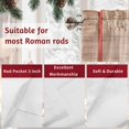 thumbnail image 7 of Valances for Windows Red Truck Christmas Rod Pocket Cafe Window Treatments Valance Curtains for Kitchen Bathroom Laundry Basement Windows 60"x18", 7 of 7