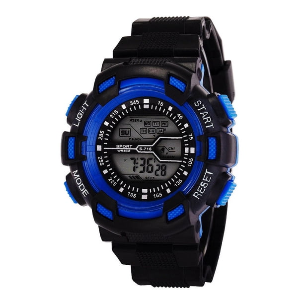 Reloj electrónico calendario semana luz nocturna despertador