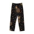 thumbnail image 4 of Fotbe Gold Glitter Pineapples Men's Pajama Pants,Sleepwear Pants,Pj Bottoms Drawstring And Pockets-Medium, 4 of 9