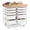 White, variant on Furnibear 10-Drawer Rolling Cart with Wooden Tabletop and Lockable Wheels for Office Multi Storage Organizer for Home Craft Room Classroom, White