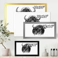 thumbnail image 4 of Designart 'Black and White Portrait Of Buffalo IV' Farmhouse Framed Art Print, 4 of 4
