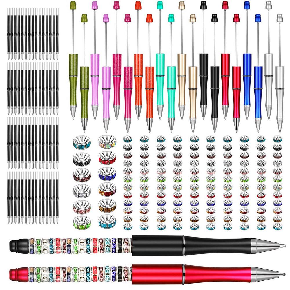 BESTHUA Beadable Pen DIY Bead Pen For Students Office School Roller