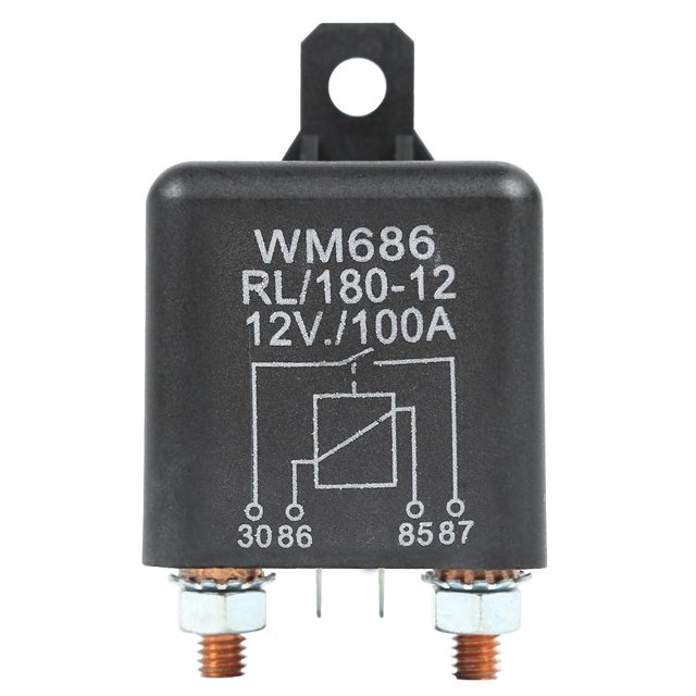 Relé de arranque normalmente abierto 12 V CC 100 A para cortacésped de barco marino de furgoneta de coche
