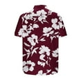 thumbnail image 5 of Xysaqa Men's Big & Tall Short Sleeve Hawaiian Beach T-Shirts Summer Button-Down Shirts Casual Blouses Tops 2X 3X 4X Clearance, 5 of 6
