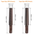 thumbnail image 2 of MT2 Morse Taper Reamer Coarse and Finish Set H8 Accuracy Alloy Tool Steel 6 Straight Flutes Hand Reamer Cutter 2pcs, 2 of 6