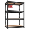 thumbnail image 1 of Exenoray 4-Tier Storage Shelving Unit, 2000lbs Capacity Adjustable Heavy Duty Garage Shelves, Metal Organizer Utility Rack, 20"D x 40"W x 60"H for Kitchen Pantry Basement Laundry, Black, 1 of 10