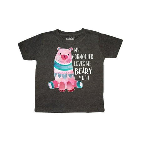 

Inktastic My Godmother Loves Me Beary Much with Cute Bear Gift Toddler Boy or Toddler Girl T-Shirt