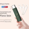 thumbnail image 4 of Forest Green Patented Dental Floss Dispenser: Compact, Portable Automatic Pop-Up Storage Box with Large Capacity, Durable Material for Easy On-the-Go Use – Ideal for Travel & Daily Dental Care, 4 of 5