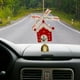 thumbnail image 4 of Juego de adornos para árbol de Navidad | Adornos de fieltro de lana con cinta de terciopelo y detalles de madera | Colgante de algodón para decorar el coche y el hogar en estas fiestas, 4 of 4