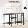 thumbnail image 3 of Modern 55 Inch TV Stand - Soundbar Shelf Open Storage Cable Management for Living Room Home Office, 3 of 8