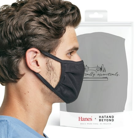 Ma Croix Black and Cement Color Durable Cotton Mask Washable Cloth Mask With Travel Bag - 3 5 10 20 Packs Assorted