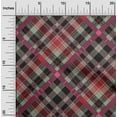 thumbnail image 1 of oneOone Cotton Poplin Fabric Tartan Check Printed Fabric 1 Yard 42 Inch Wide, 1 of 4