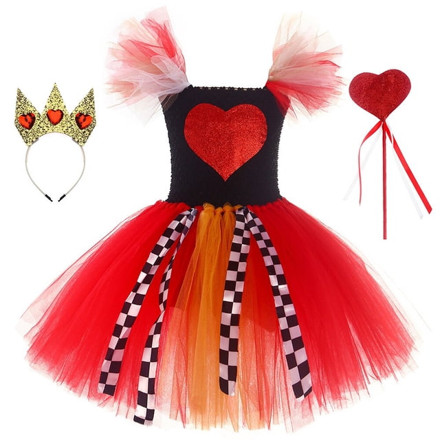 Vestido de Cosplay de Alicia para niñas, disfraz de Reina Roja, aventuras en el país de las Maravillas, ropa de escenario, disfraces de Carnaval zhangyuxiang unisex