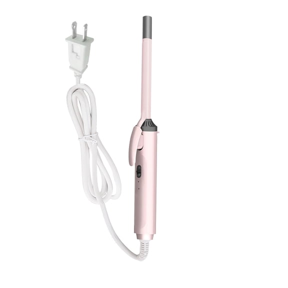 Sorven Tiny Curling Wand Thin Curling Wand Hair Curler, 9mm Ceramic Tiny Curling Wand Quick Heats Up with 2 Heat Settings Auto Shut Off, for Travel or Styling Bangs and Short Hair