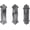 Silver, variant on Comfify Cast Iron Coat Hooks, Wall Mounted, 3-Pack, White Finish
