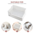 thumbnail image 3 of Pet Cage Toilet Bunny Litter Box Tray-shaped Bunny Toilet Rabbit Litter Box, 3 of 8