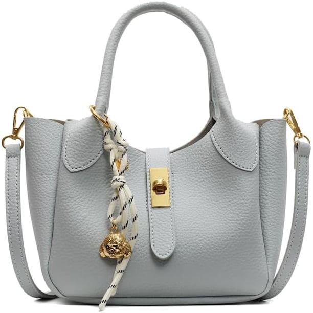 LHSHIDU Bucket Bags for Women Crossbody Top Handle Bag Elegant Handbag Tote Purse Faux Leather Shoulder Bag with Zipper