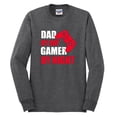 thumbnail image 2 of Wild Bobby,Dad by Day Gamer by Night Funny Gaming Dad Gift, Father's Day, Men Long Sleeve Shirt, Heather Black, X-Large, 2 of 3