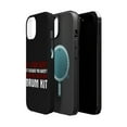 thumbnail image 2 of DistinctInk MagSafe Tough Case for Apple iPhone 13 (6.1" Screen) - If I Look Quiet, You Haven't Seen My Drum Kit - Wireless Charging Compatible, 2 of 6