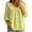 Green, variant on Women T-Shirts Blouses Lapel 3/4 Sleeve Tunic Collar Baggy Beach Shirts Birthday Solid Color Tops