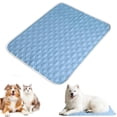 thumbnail image 5 of Extra Large Dog Cooling Mat 2.0 150×100cm Self Cooling Pet Pad Fabric Thermochromic Color Changing Cooling Blanket for Dogs Cats Summer Bed Indoor Outdoor Anti-Slip Washable, 5 of 9