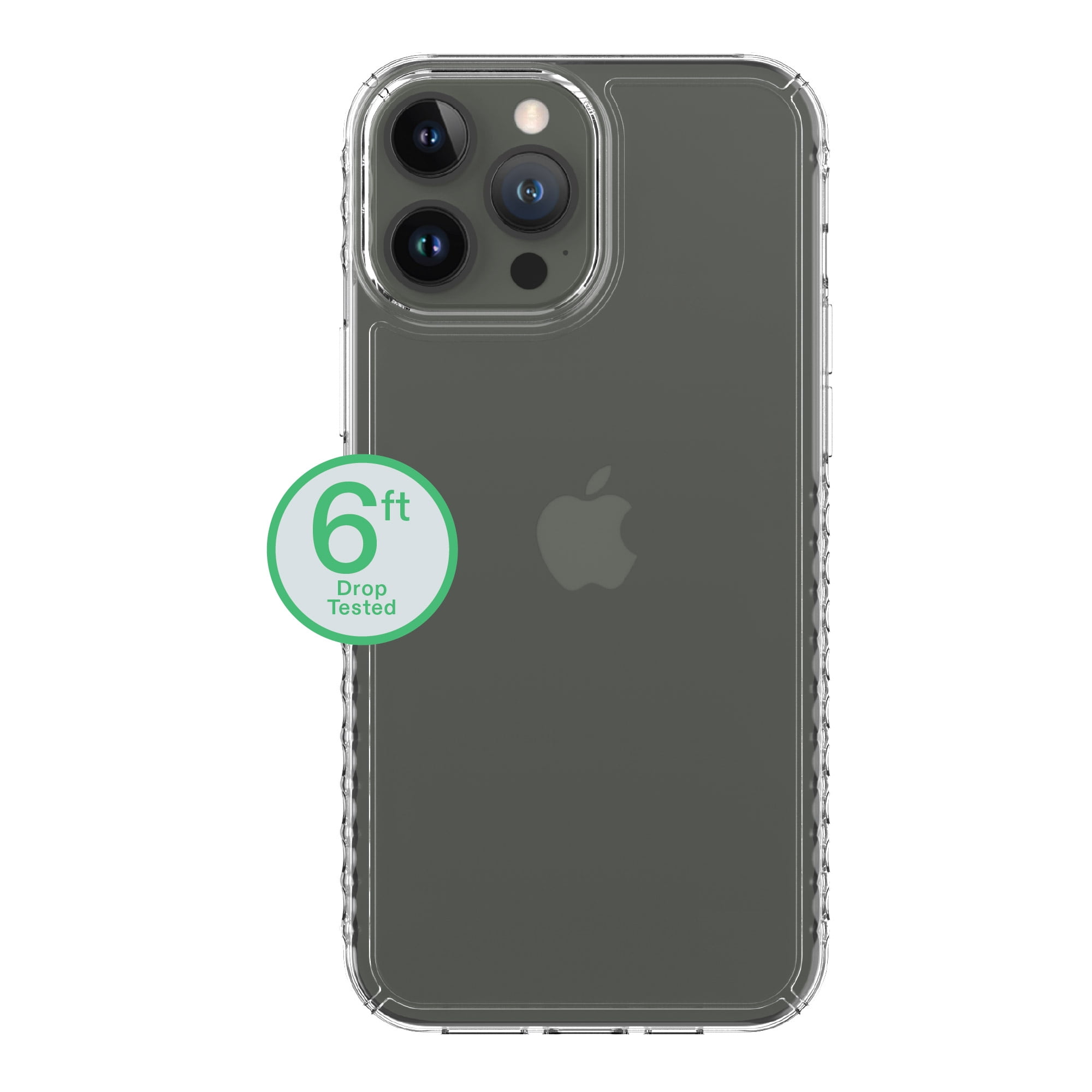 onn Protective Gel Phone Case for iPhone 13 Pro Max / iPhone 12 Pro Max - Clear