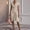 Khaki, variant on Dolkfu Petal Fall&Winter Dresses for Women Pull-on Black V-Neck Short Sleeve Bodycon Slim Solid Fashion Mid-Length Dresses Black,L