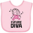 thumbnail image 3 of Inktastic Future Diva Baby Girl Singer Girls Baby Bib, 3 of 4