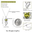 thumbnail image 6 of Beautlace Rose Love Necklace,925 Sterling Silver Birthstone Pendant Necklace Jewelry Birthday Christmas Mother's Day Gifts for Women Mom, 6 of 9